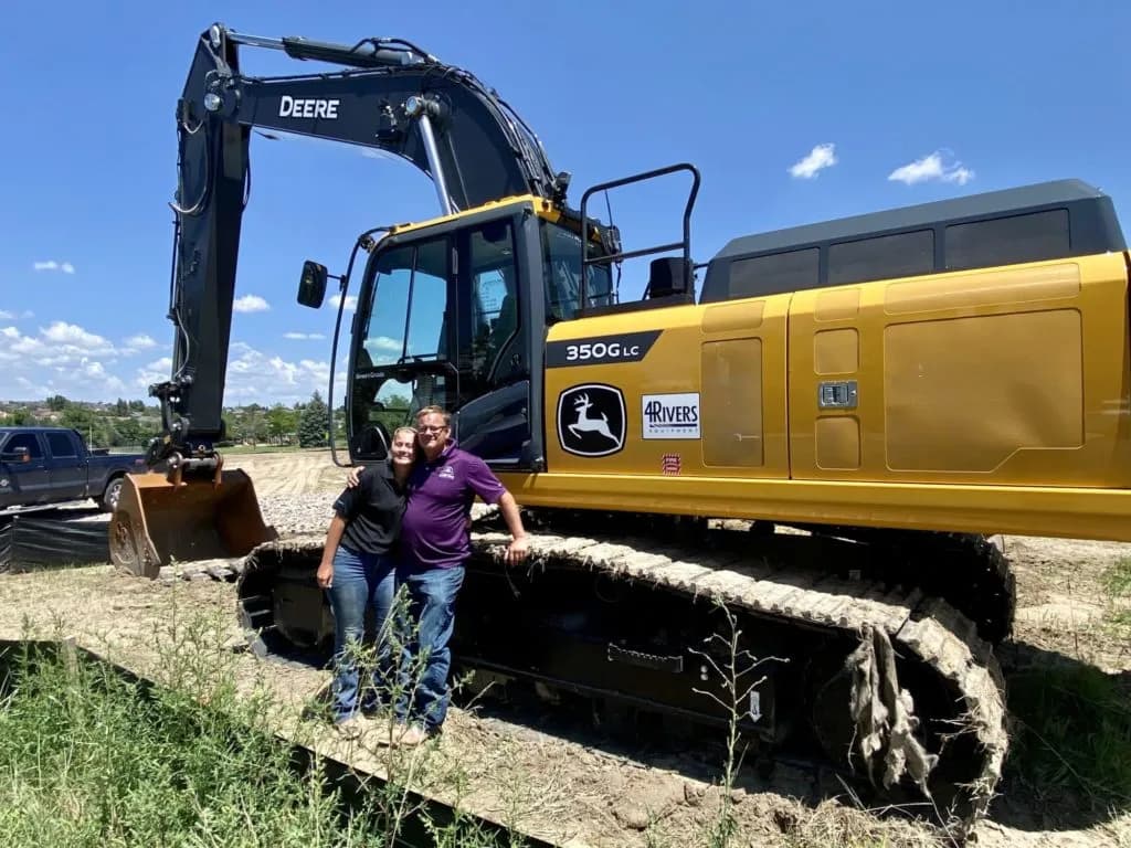 John Deere 350G SmartGrade Excavator and Chiddix Brothers, Inc.