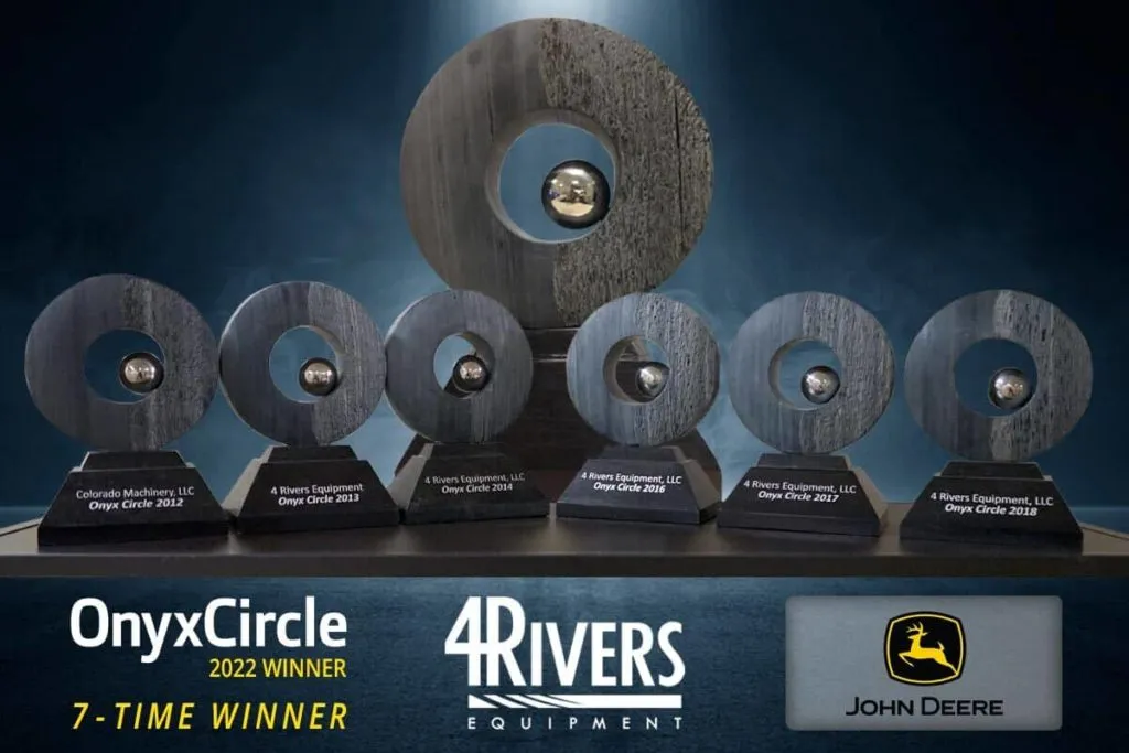 4RE | 4Rivers Equipment named to John Deere Onyx Circle for seventh time