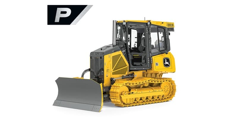 450 P-Tier Dozer on white background | 4re Equipment