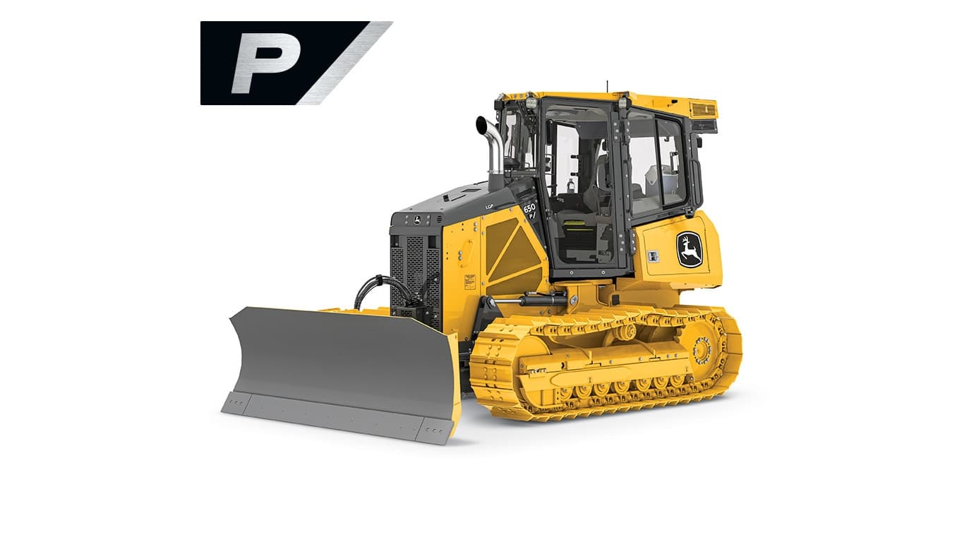 650 P-Tier Dozer on white background | 4re Equipment | ID: 650PFT4