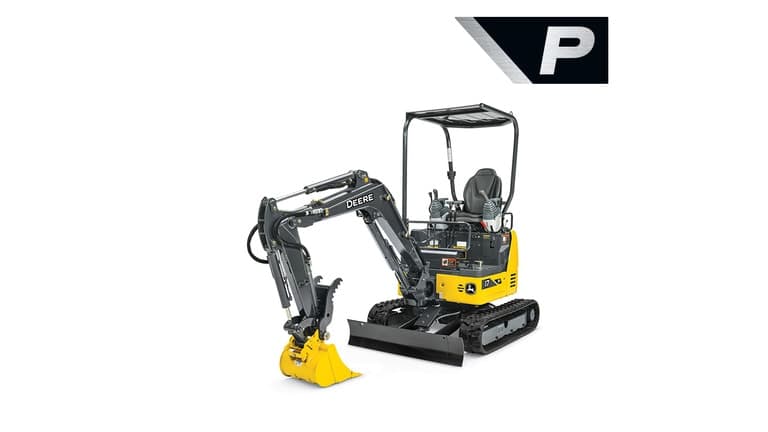 Studio image of a 17 P-Tier Excavator | 4re Equipment