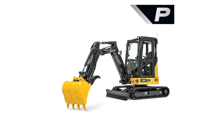 Studio image of a 26 P-Tier Excavator | 4re Equipment