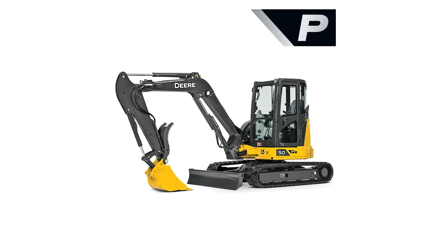Studio image of a 50 P-Tier excavator | 4re Equipment | ID: 50PEXFT4