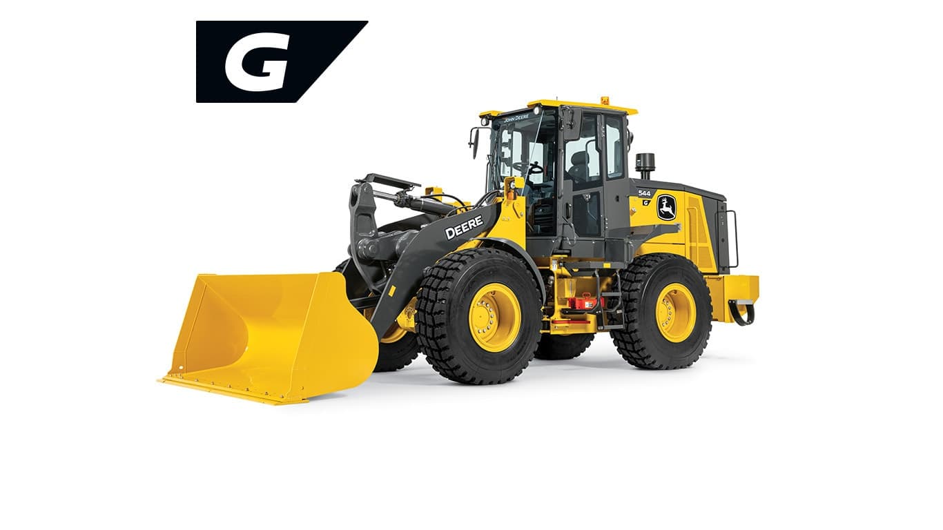 544 G-Tier Wheel Loader on white background | 4re Equipment | ID: 544GWLFT4